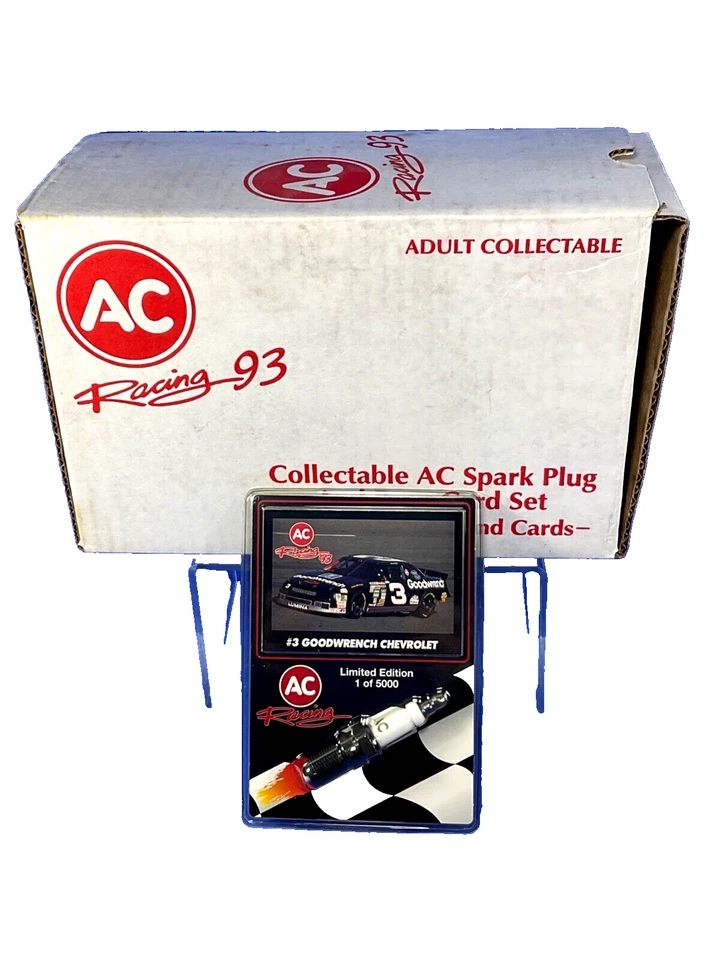 AC Racing 1993, bujías de CA coleccionables y tarjetas de carrera, juego de 8, Nascar, nuevo en caja Foto 2 de 4