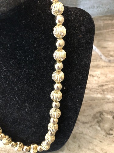 Collana J Crew Ornamento Perline Tono Oro 18" - Foto 4 di 8