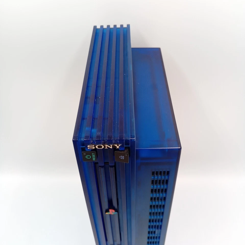 PS2 PlayStation 2 Console Ocean Blue SCPH-37000 Controller Japanese Tested - Image 4 of 4