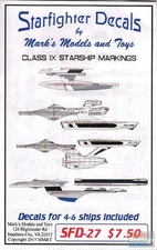 SFD00027 Starfighter Decals - Class IX Starship Markings
