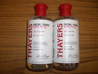 2-Thayers Witch Hazel Rose Petal Facial Toner -12 floz each Alcohol Free
