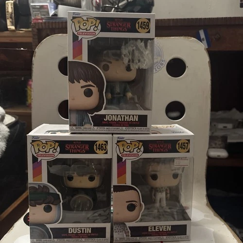 Funko Pop Stranger Things Jonathan 1459, Dustin 1463, Eleven 1457