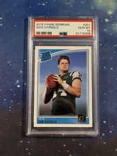 Sam Darnold Rated Rookie Card 2018 Panini Donruss #301 RC Graded PSA 10