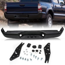 Steel Rear Step Black Bumper Assemblys For 2005-2015 Toyota Tacoma