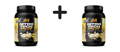 2 x Muscletech Nitro Tech 100% Whey Gold (2lbs) Banana Cream (60,63 EUR/kg)
