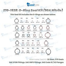 CAT 270-1528 O-Ring Seal Kit Fit Caterpillar Excavator SAE/ORFS Hydraulic Seal