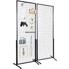 Uimoso 2' x 5.6' Grid Wall Panels Tower 2 Packs Wire Gridwall Display Racks