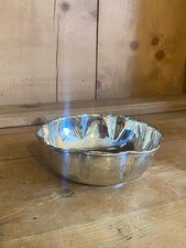 Antique Victorian Design Silver Plate Scalloped Fluted Dish Serving Bowl 1880-20