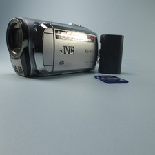 JVC Everio GZ-MS120SEK Handheld High Definition HDD Camcorder Silver Tested