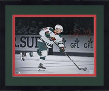 Framed Marco Rossi Minnesota Wild Signed 16x20 Shoot Spotlight Photo