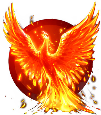 Rising Phoenix Design For T-Shirts, Mugs, Stickers, & More! - Instant Download
