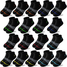 Boys Socks18 Pairs kidsAnkle Athletic CottonSock Sport Low Cut Sock For