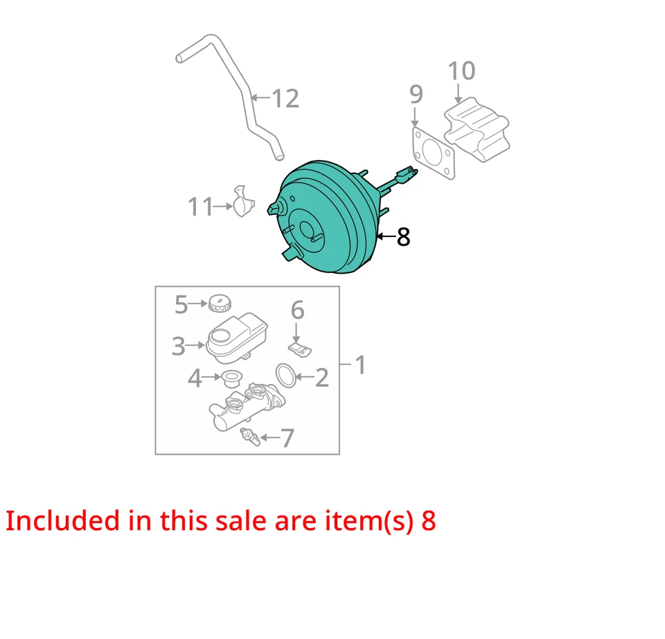 Amplificador de freno eléctrico Nissan Titan OEM Z73V4 Foto 2 de 3