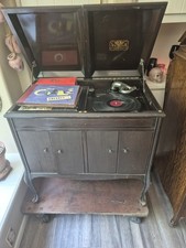 Victor Victrola Lyon  Healy Floor Model Phonograph Console w/ Turntable Tonearm