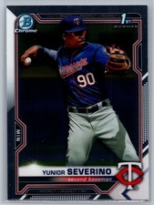 2021 Bowman #BCP-140 Yunior Severino Chrome Prospects *TW