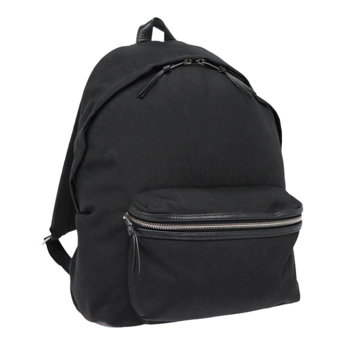 Saint Laurent Canvas Unisex Backpack Bag Black city backpack in canvas, nylon and leather in Black | Saint  main image 3