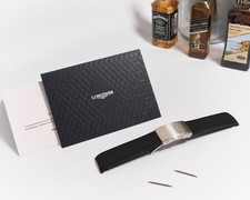 Genuine Longines 21mm Black Rubber Strap + Clasp for Hydroconquest, etc RRP £245