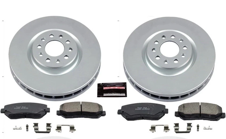 前钻槽盘式制动转子和陶瓷垫套件 2014 - 2021 吉普切诺基 — 第 2/4 张图片