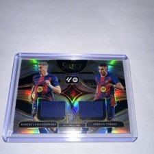 Panini Select La Liga Dual Swatches Prizm Lewandowski Torres FC Barcelona 2025-…