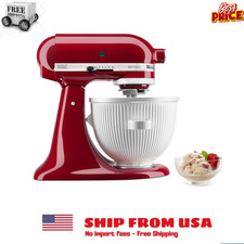 KitchenAid Ice Cream Maker Attachment for Stand Mixer, 2 Quart, White