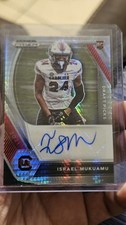 2021 Panini Prizm Draft Picks Autographs Israel Mukuamu Hyper Prizm (AU, RC)
