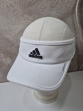 Adidas Logo Climacool Adjustable Strap Back Visor White  Black One Size