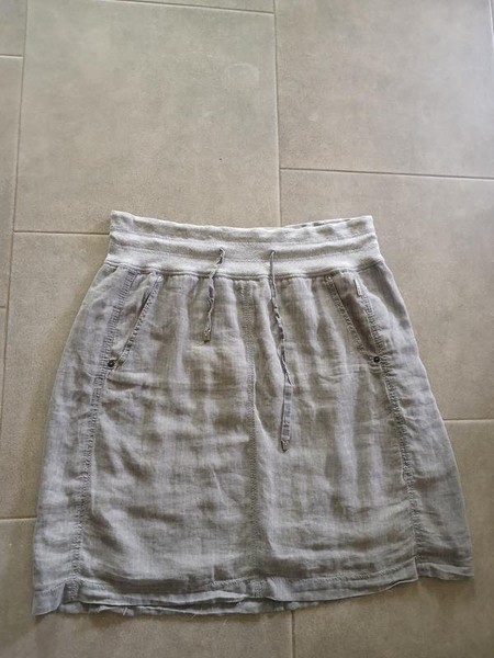 Women Marc Cain Skirt Grey Cotton 44