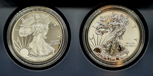 New Listing2012-S U.S. Mint Proof 1 OZ American Silver Eagle 2 Coin Set  in OGP w/COA