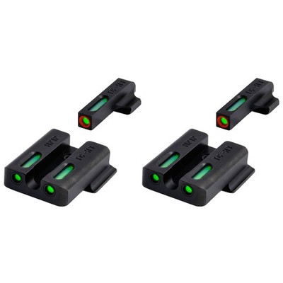 TruGlo Pro TFK Fiber Optic Tritium Sight for Smith & Wesson M&P Models (2 Pack)