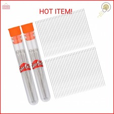 GarfxG 120pcs Beading Needles Straight Beading Needles for Jewelry Making, Size