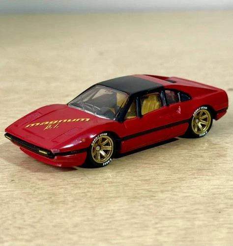 Vintage Matchbox Star Car MAGNUM P.I. Red Ferrari 308 GTB - REAL RIDERS Custom