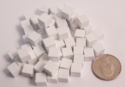 Board Game Cubes 8mm - SELECT COLOR - Euro Wooden Tokens - Pieces $4 Ships all!