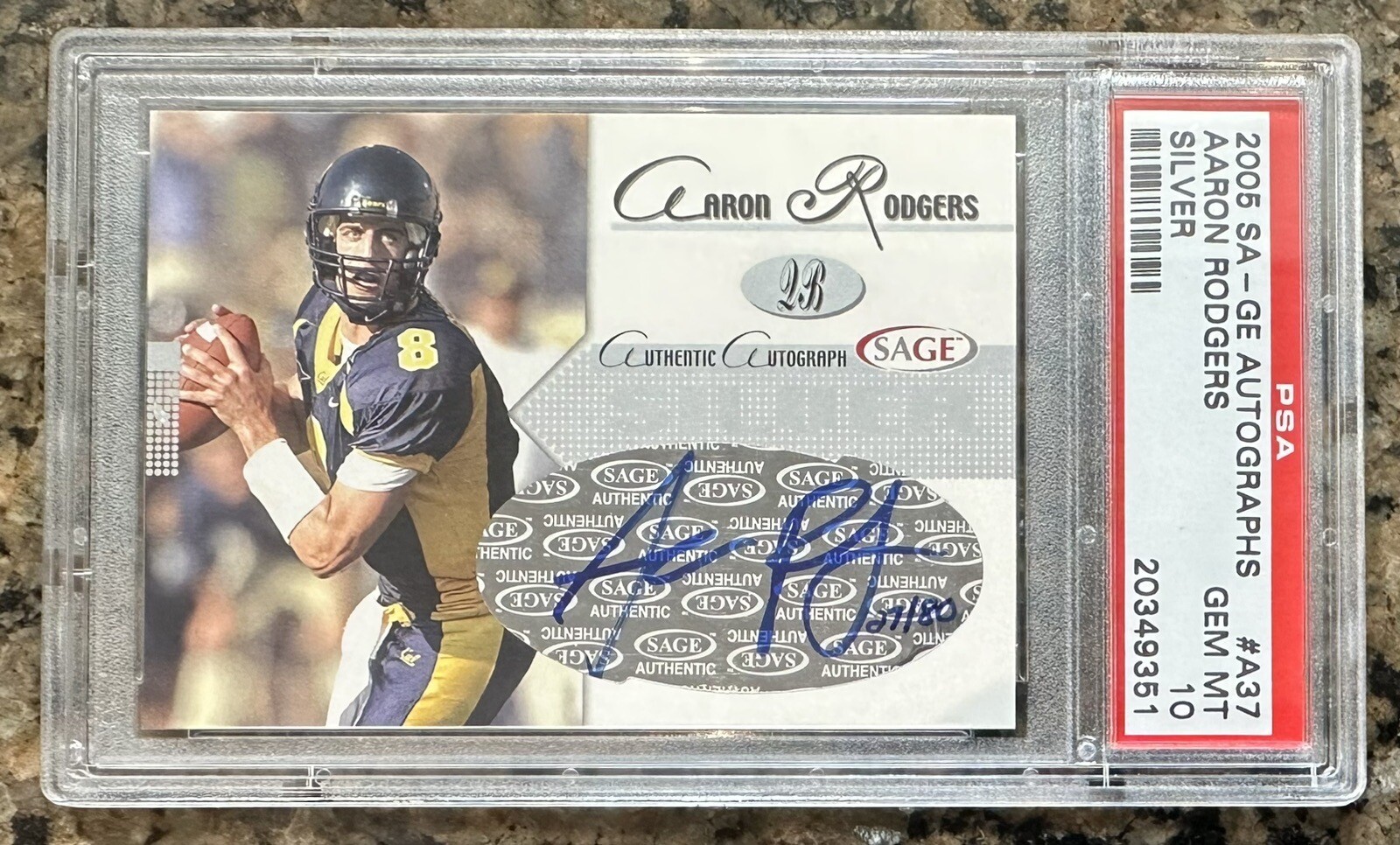 Aaron Rodgers SA-GE Autographs #A37 Silver