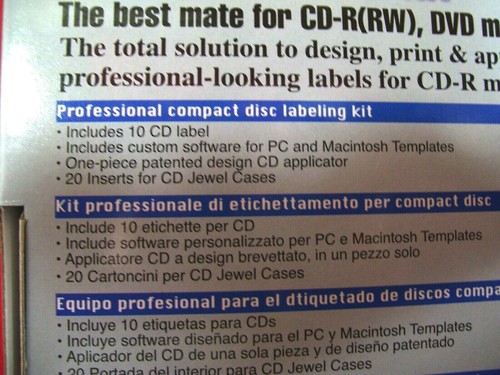 CD DVD LABELLING KIT LABEL CD-R MEDIA APPLICATOR COMPRO JEWEL CASE INSERT - Picture 6 of 12