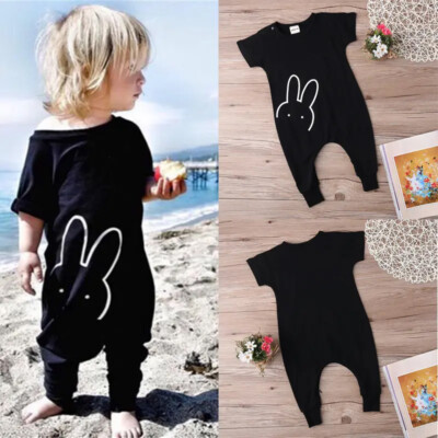 Baby Girl Bodysuit Rabbit Romper Soft Jumpsuit Newborn Suit Clothes Summer Cute