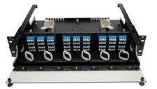 144 Fiber 2RU Rack Mount FDP Patch Only w/ 36 LC/UPC Quad Adapters Singlemode