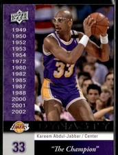 2008-09 Upper Deck Kareem Abdul-Jabbar Dynasty Los Angeles Lakers HSC