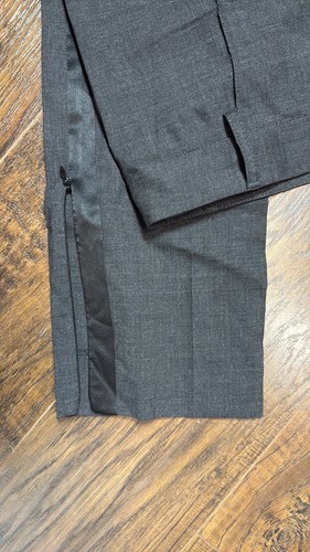 Nili Lotan Wool Blend Classic Heather Black Women's Dress Pants Size 10 Classic - Picture 5 of 10