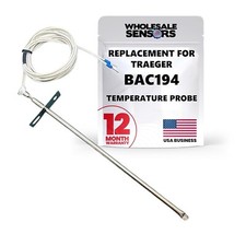 Replacement for Traeger Digital RTD Temperature Probe BAC194 for Thermostat