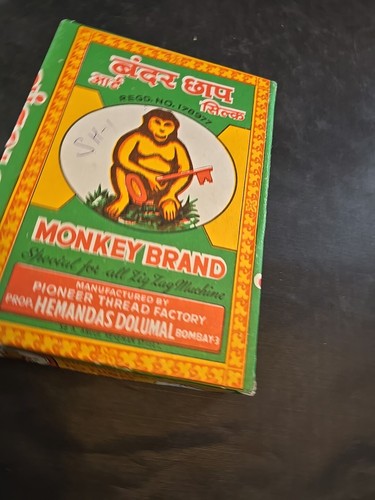 NEW 10 Monkey Brand Embroidery Thread 500m ea. Zig Zag Machine Shade 40 India - Picture 2 of 10