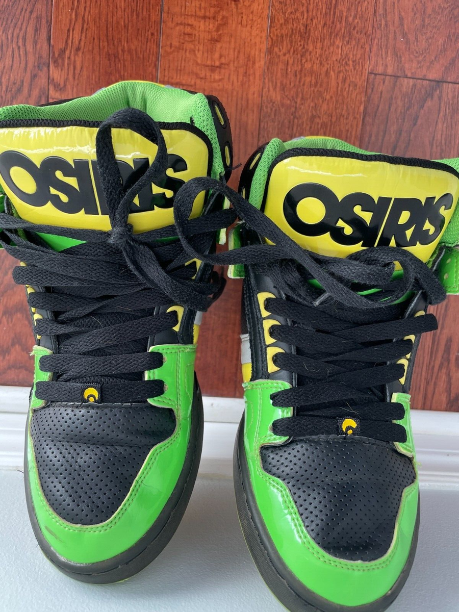 靴 OSIRIS D3 gray yellow Vintage NOS Osiris D3 2001 Grey/yellow Early 2000s Skate