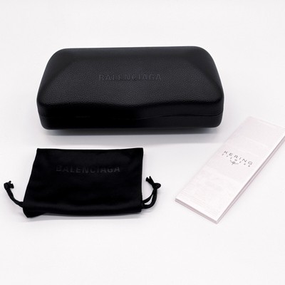 NEW BALENCIAGA BB0367S 001 OVAL BLACK SUNGLASSES WOMEN BALENCIAGA EYEWEAR Balenciaga BB0367S 001 - Sunglasses for Woman – LookerOnline main image 4