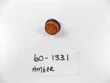 60-1331 AMBER SAFETY MINI REFLECTOR SCREW LICENSE PLATE MOTORCYCLE MOPED QUAD
