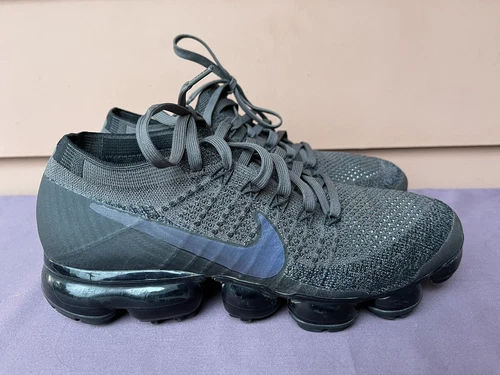 RARE Nike Air Vapormax Flyknit Midnight Fog 3M Rainbow Men US 7.5 849558-009 D6