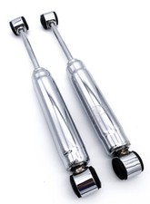 Pair Long Chrome Gas Filled Shock Absorbers For Street Hot Rod