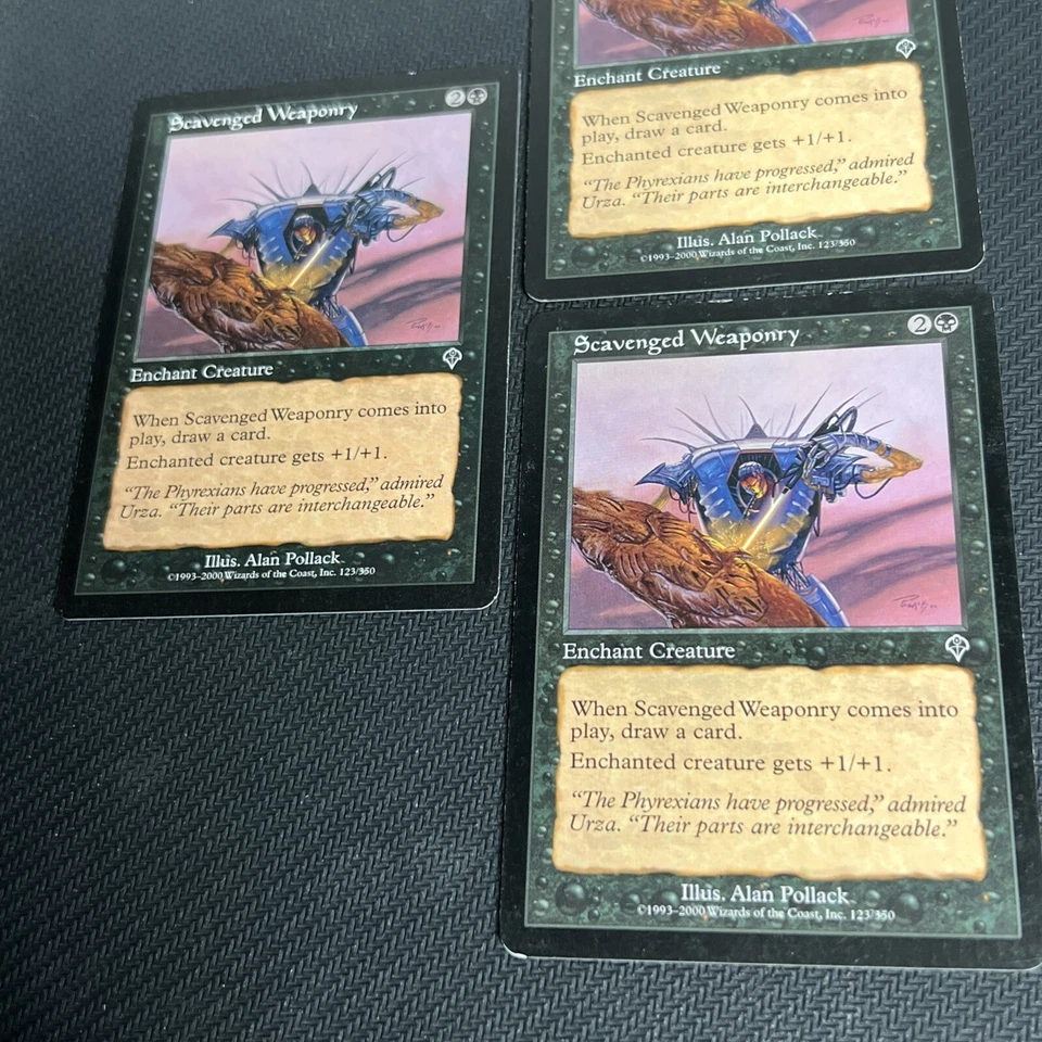 Scavenged Weaponry MTG Invasion Magic the Gathering Black Playset 3 - Image 2 of 4