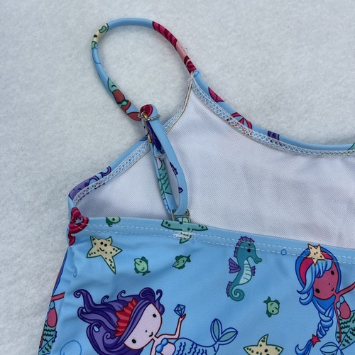 Big Girls' Under The Sea Beach 1-Piece Mermaids Fish Cartoons Light Blue Size XL - Picture 5 of 8