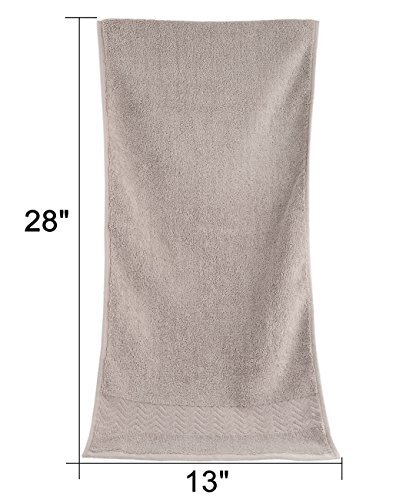 100% Cotton Hand Towels for Bathroom, Ultra Soft and Highly Absorbent Khaki - Bild 3 von 6
