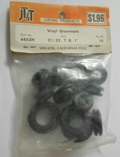 JT T 4450H 12 Piece Vinyl Rubber Grommet Assortment Sizes 21/32", 7/8" 1"