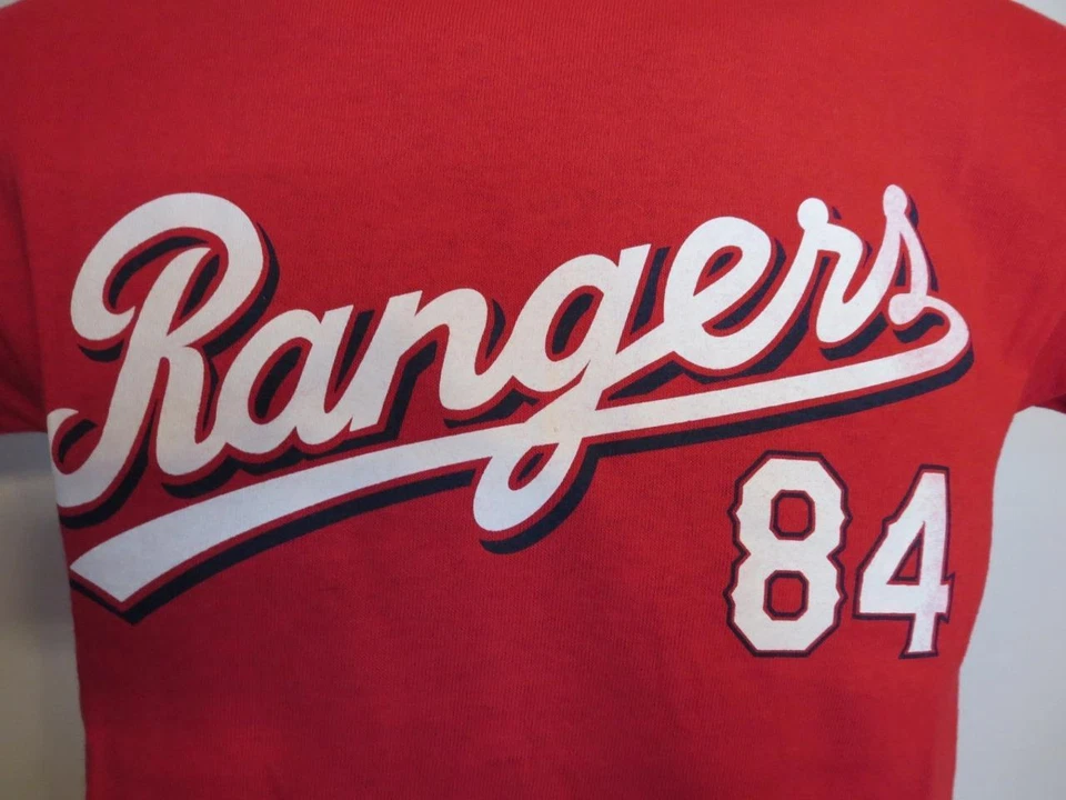 New-Minor Flaw- Texas Rangers Prince Fielder #84 Youth Medium M (10-12) Shirt - Image 4 of 4
